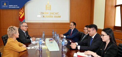 Meeting with Mr Narantsogt, Vice Minister of Economy and Development